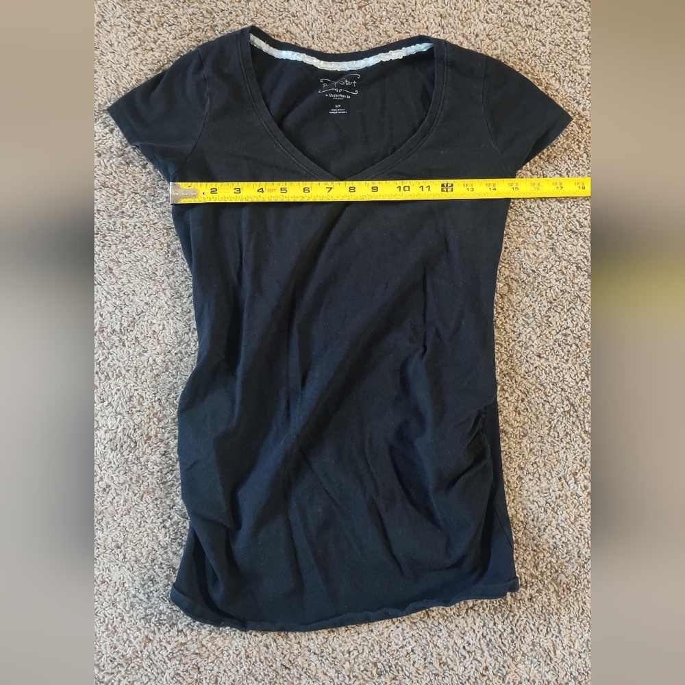 BumpStart Motherhood Maternity Small Black Shirt